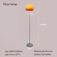 lampe de table rétro moderne style bauhaus champignon d'ambiance