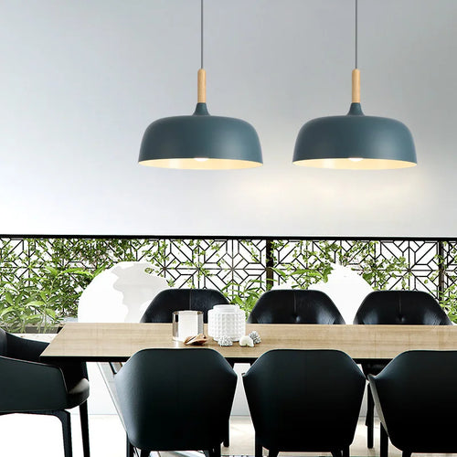 suspension led moderne décoration maison luminaire suspendu macaron - vue 7 sur 12
