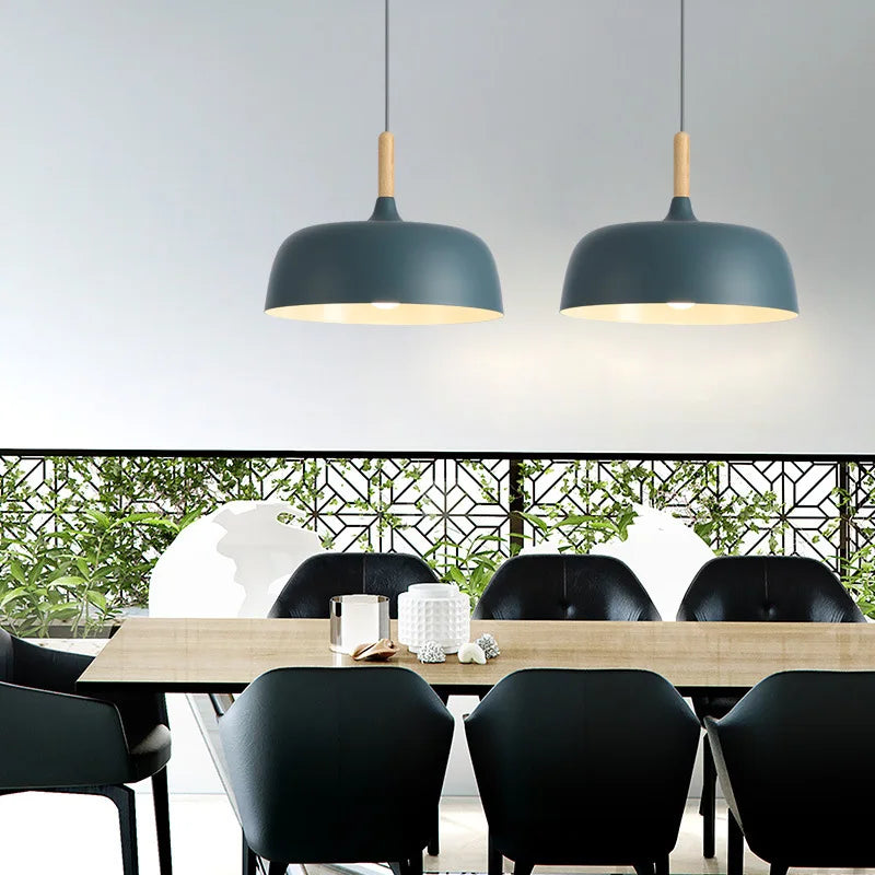 suspension led moderne décoration maison luminaire suspendu macaron - vue 6 sur 12