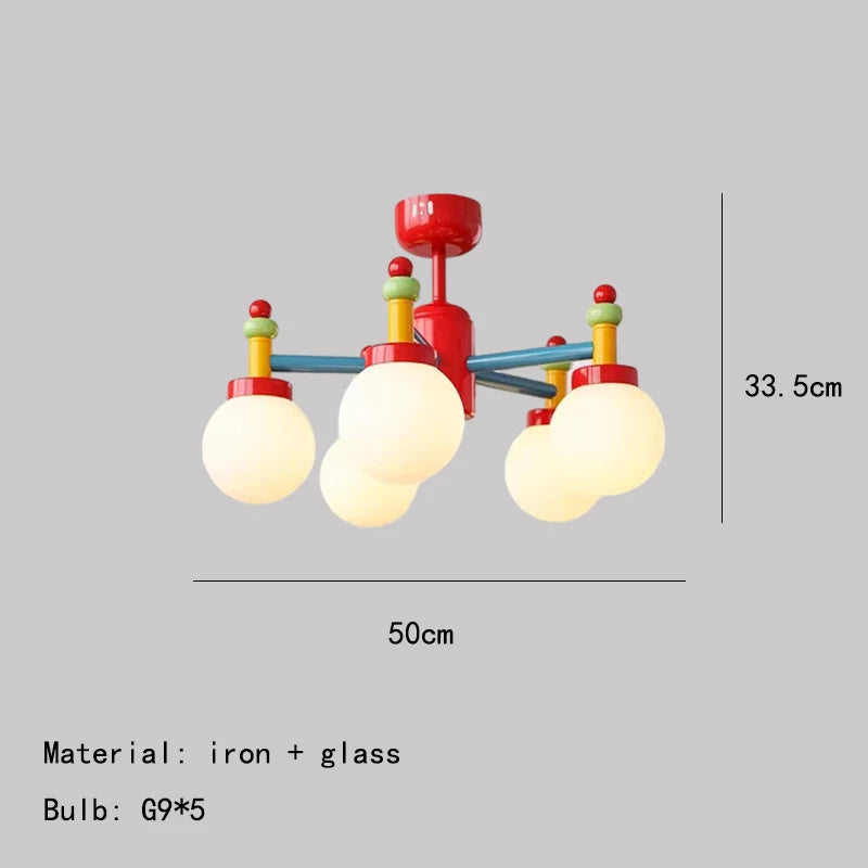 suspension colorée en verre pour une décoration tendance