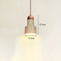 Suspension LED en marbre jaune