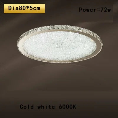plafonnier led rond en cristal k9 design nordique luxueux romantique et chaleureux - vue 26 sur 28