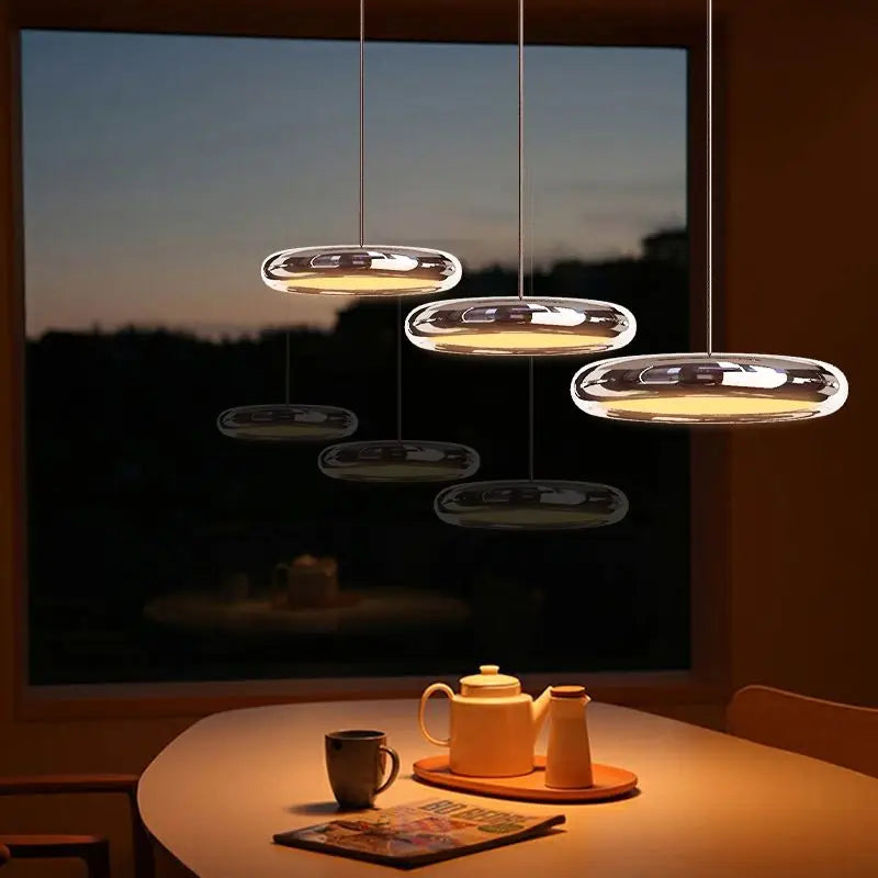 lampes de luxe suspendues avec télécommande pour restaurant