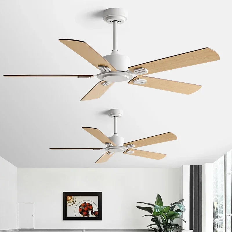 ventilateur de plafond industriel rétro sans lampe avec télécommande - vue 4 sur 12
