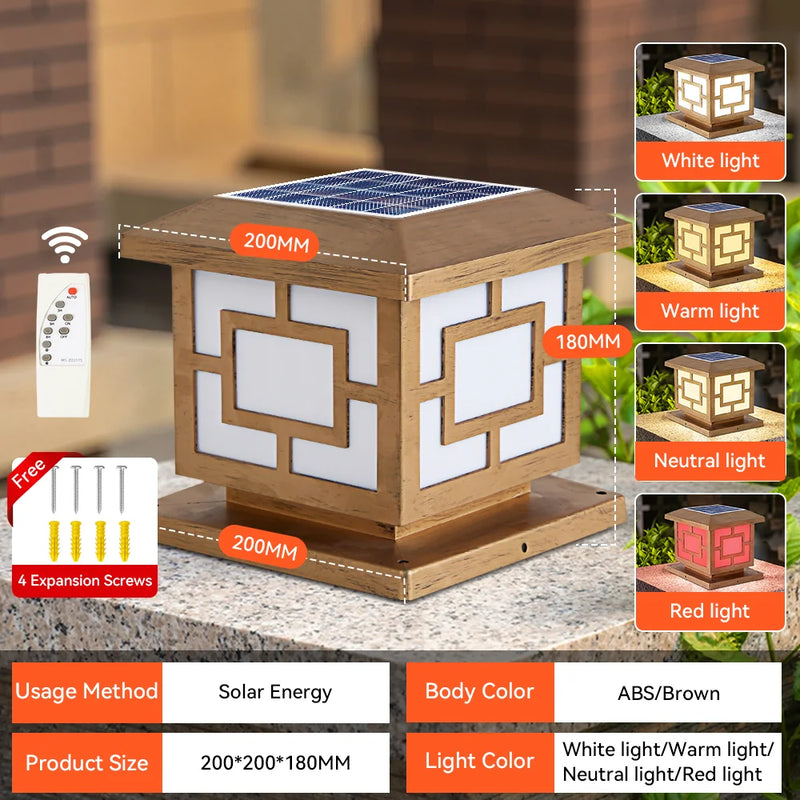 lampes solaires led vintage pour jardin et cour