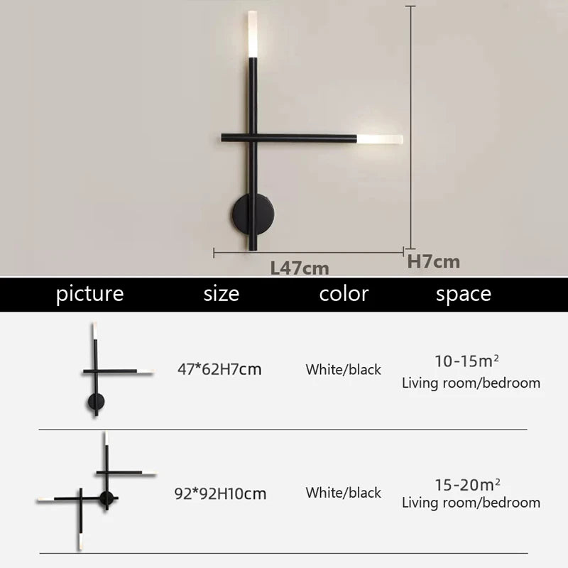 applique murale led moderne pour décoration intérieure élégante - vue 5 sur 10
