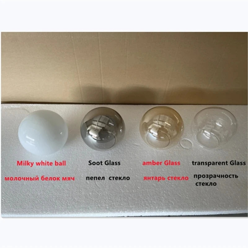 lustre led en verre nordique pour éclairage suspendu décoration intérieur - vue 3 sur 10