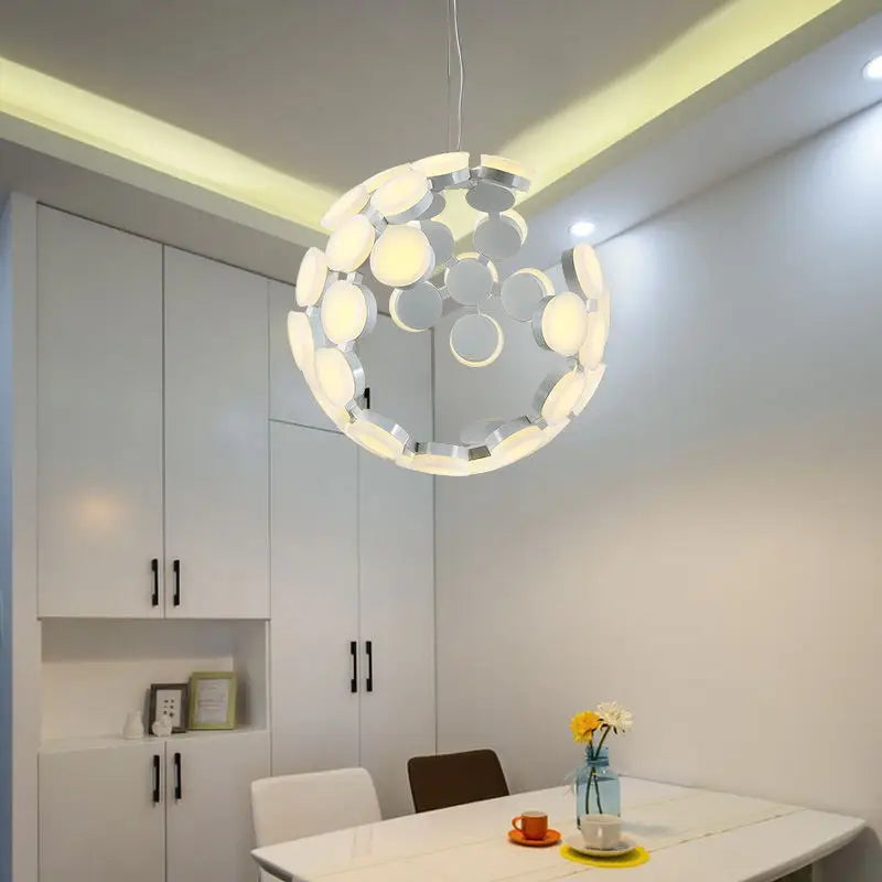 Danish Designer Big Globle Pendant Lamp Modern Suspension Hanging Light for Living Room - vue 3 sur 8
