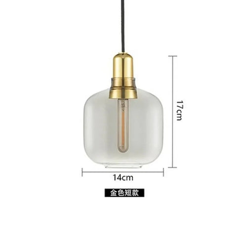 suspension en verre avec détail en marbre design industriel élégant - vue 11 sur 16
