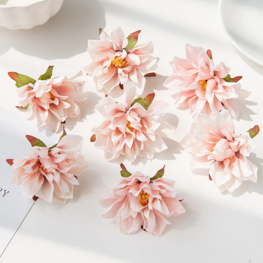 lot de 20 fleurs murales en soie pour décoration variée - vue 8 sur 15
