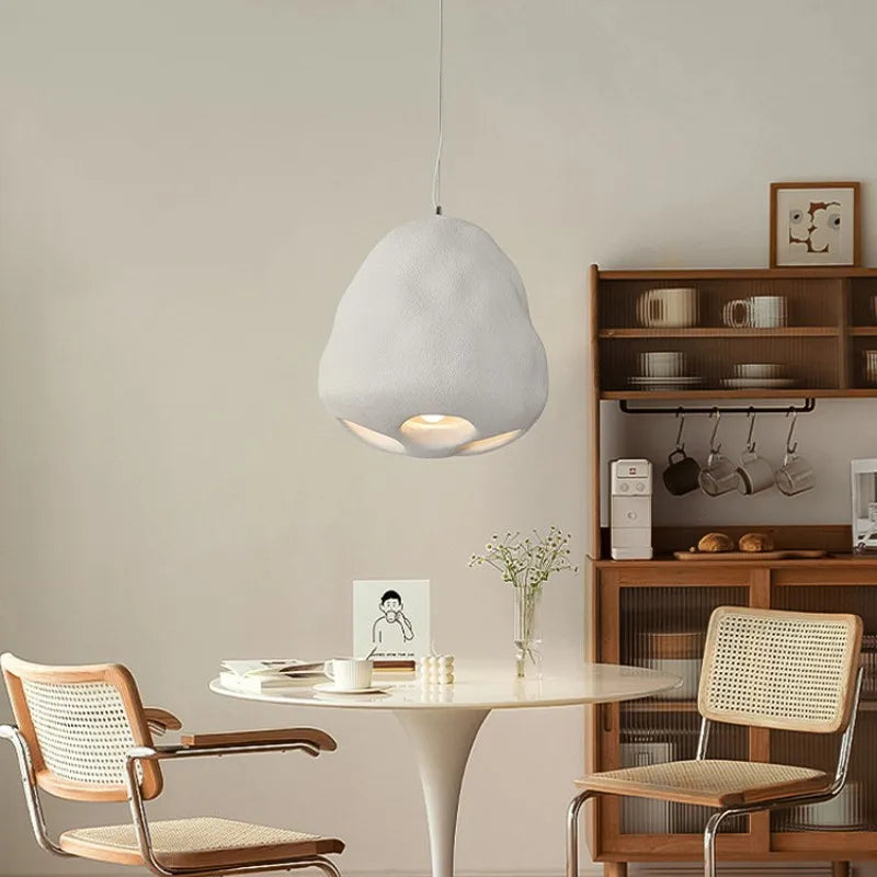 suspension Minimalisme nordique E27 LED lumières salle à manger Wabi Sabi décor à la maison