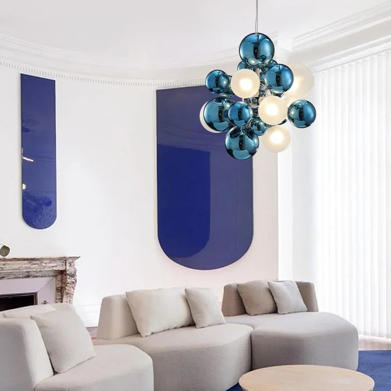 plafonnier en verre à led pour éclairage décoratif intérieur - vue 3 sur 10