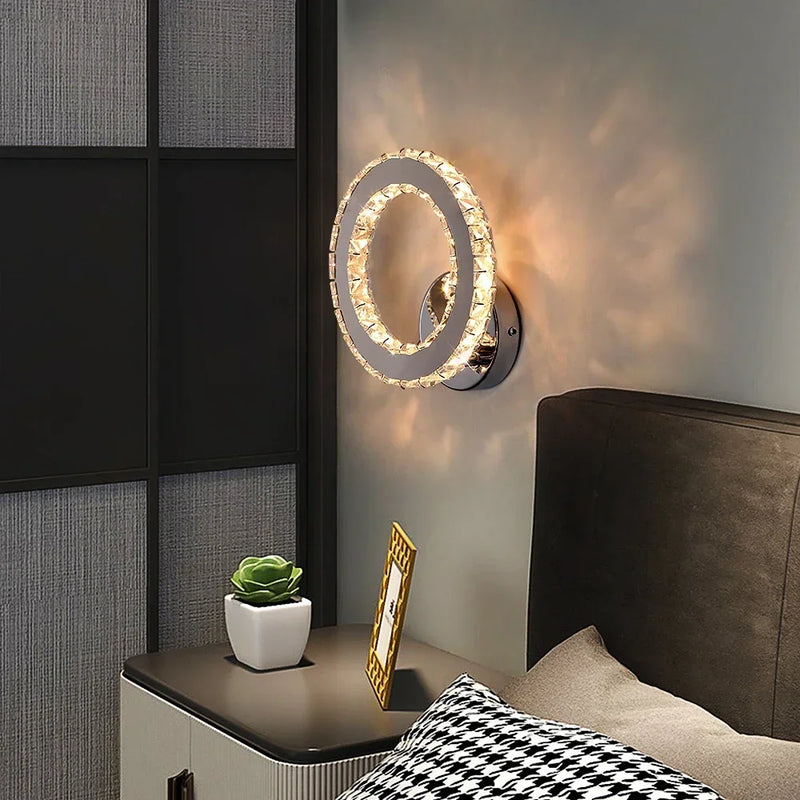 applique murale led en cristal moderne minimaliste luxe