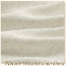 Voilage faux lin sur mesure extra long salon