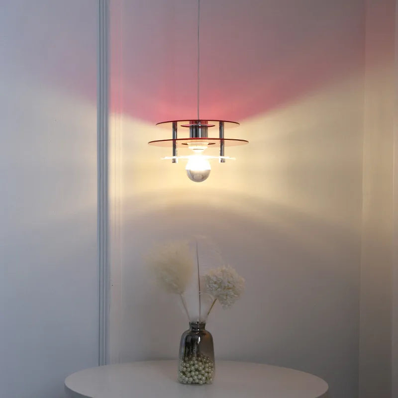 suspension ovni acrylique style nordique décoration maison - vue 4 sur 12