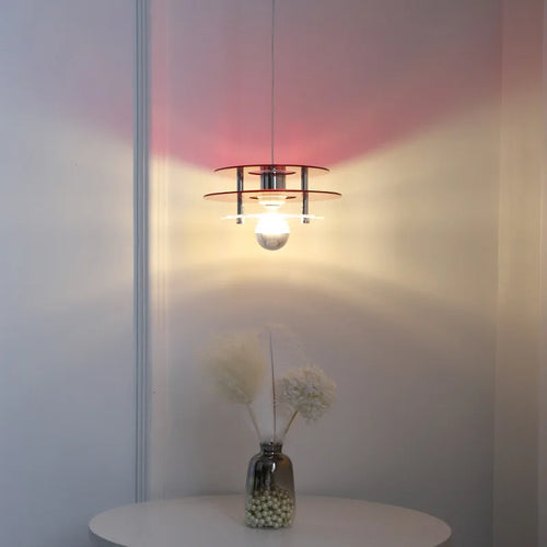 suspension nordique acrylique design ovni pour décoration intérieure - vue 4 sur 12