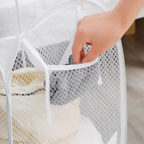 panier à linge pliable ventilé grande capacité portable - vue 5 sur 7