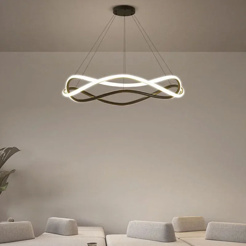 suspension LED design moderne idéale pour décoration intérieure - vue 7 sur 12