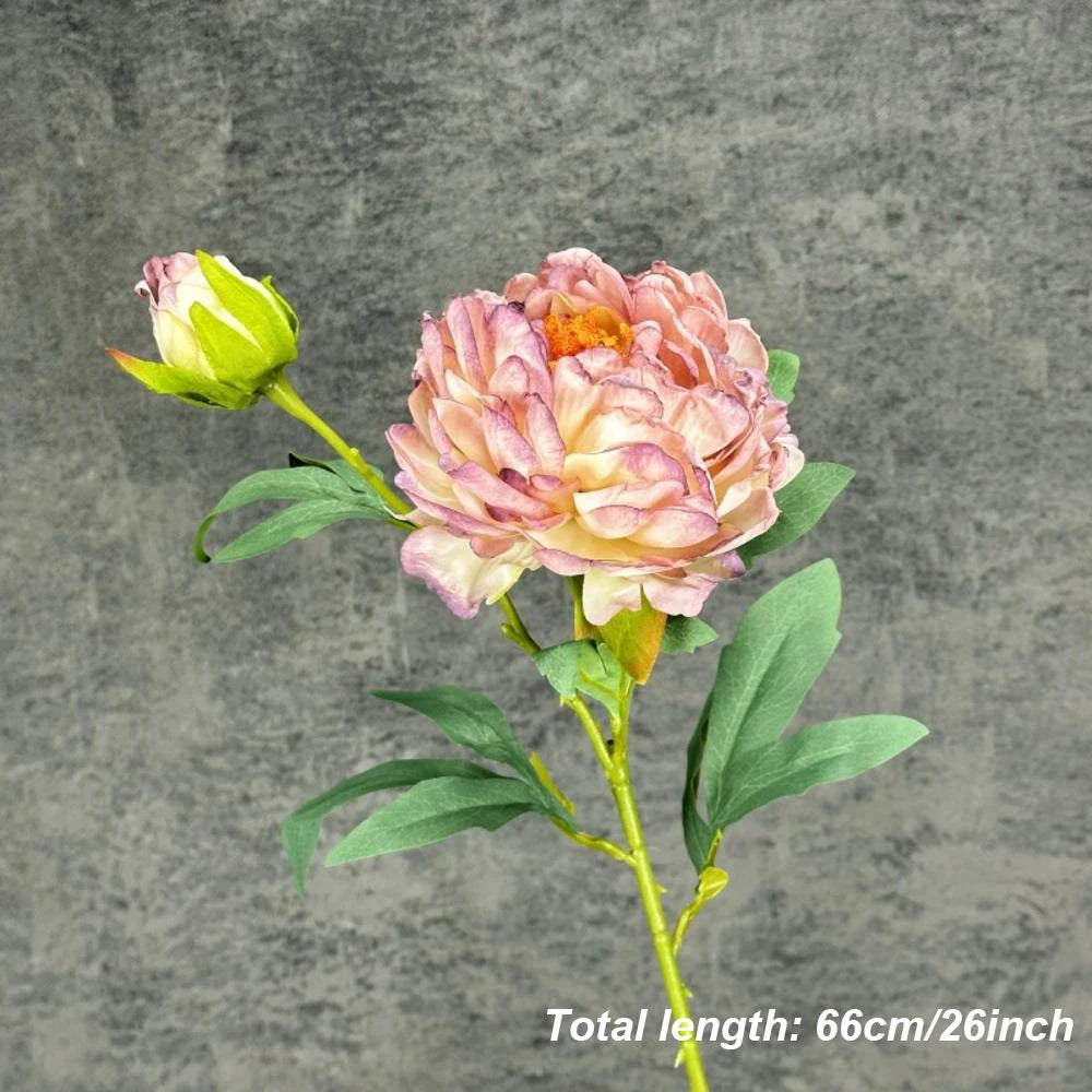 bouquet de pivoines artificielles en soie pour mariage et décoration intérieure - vue 15 sur 21