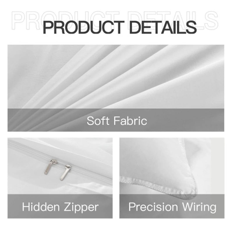 ensemble de literie blanc joyeux noël en microfibre pour toutes les tailles