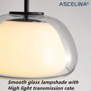 lustre verre moderne luxe décor maison luminaire