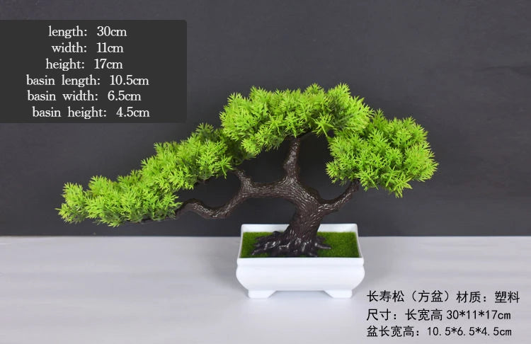 plante artificielle bonsaï en plastique pour décoration intérieure - vue 23 sur 41