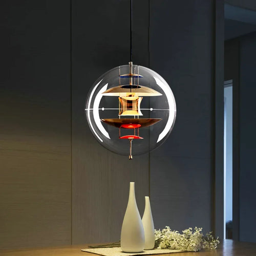 suspension globe planet design pour bar et restaurant - vue 5 sur 9