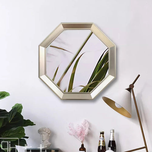 miroirs décoratifs hexagonaux en métal pour décoration esthétique - vue 4 sur 8