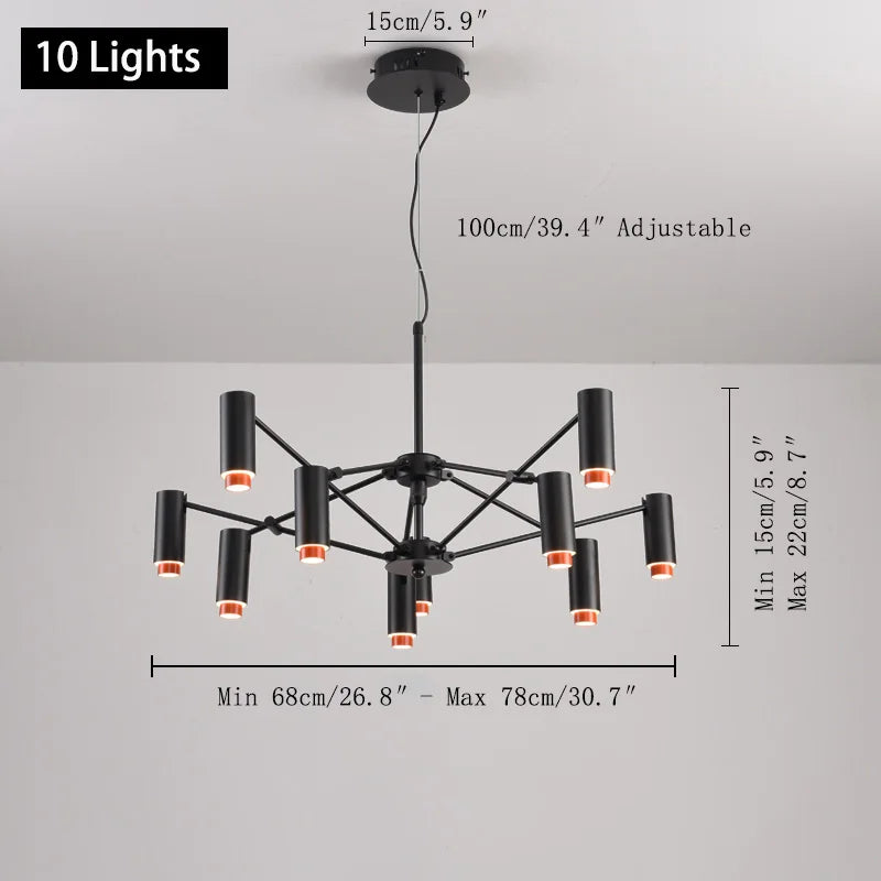 lustre moderne design pour un éclairage intérieur élégant - vue 8 sur 8
