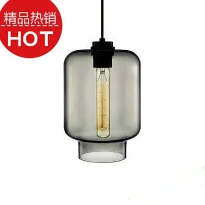 lustre suspendu moderne en verre transparent design élégant - vue 16 sur 28
