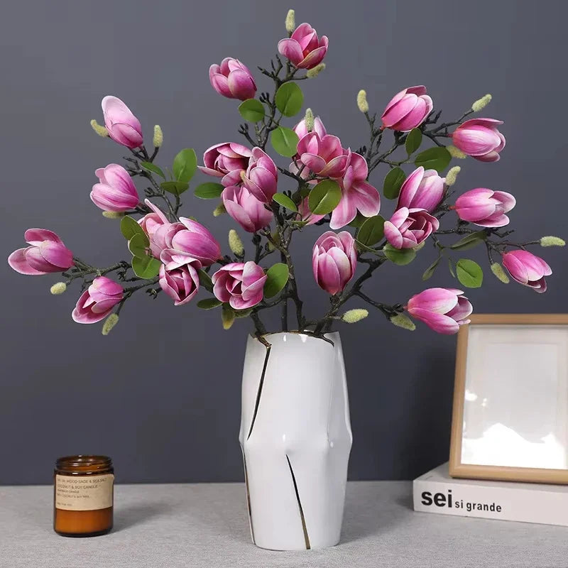 fleurs artificielles magnolias pour décoration florale extérieure - vue 5 sur 10