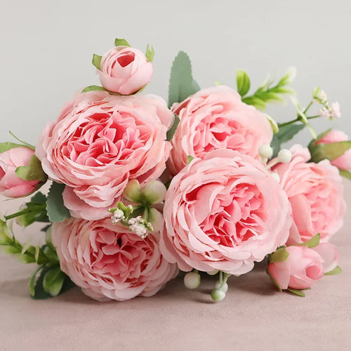 petit bouquet de fleurs artificielles pour décoration printanière et mariage - vue 15 sur 37