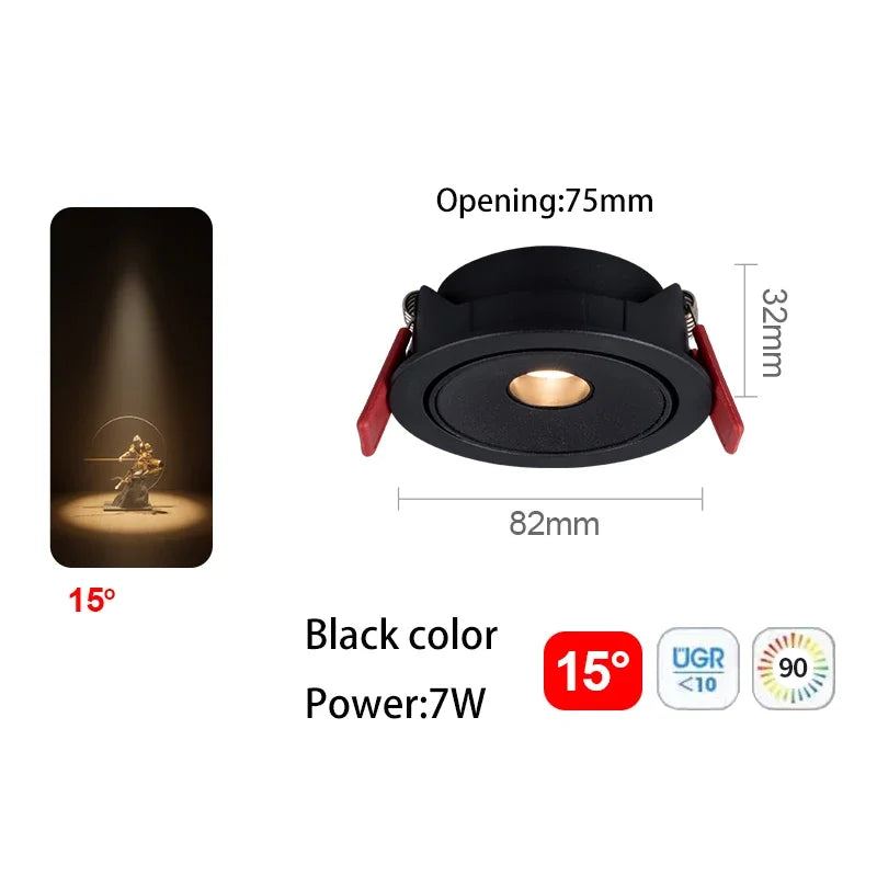 spot led ultra fin à angle de faisceau pour éclairage intérieur - vue 16 sur 24