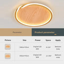 plafonnier led bois original moderne net rouge