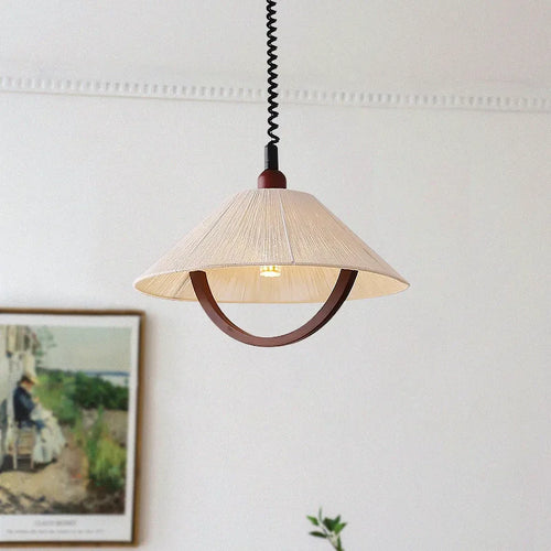 suspension rétro en tissu rétractable avec éclairage à led