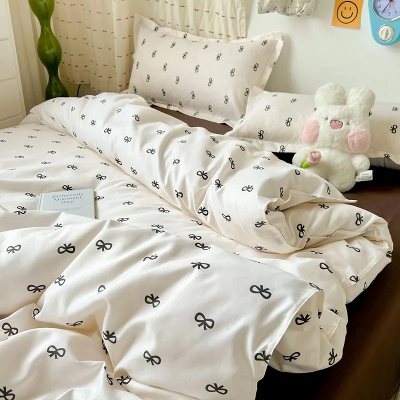 housse de couette rayée douce plusieurs tailles disponibles