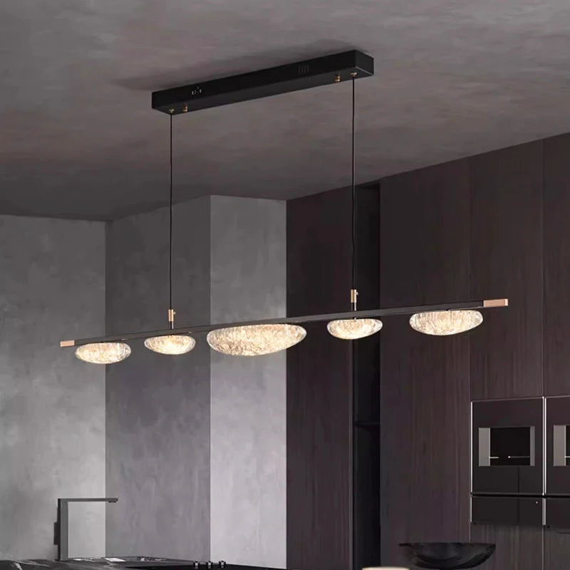 lustre led moderne design long