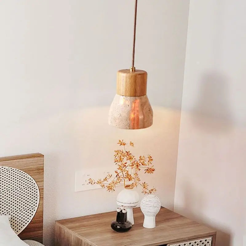 suspension en travertin style nordique rétro décoratif intérieur - vue 3 sur 18