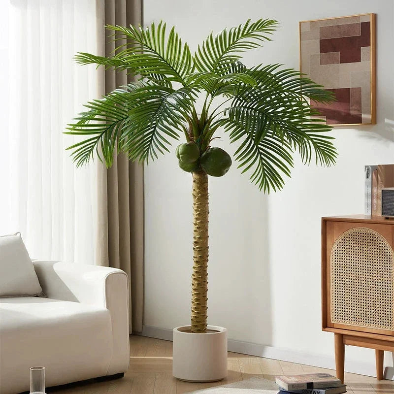 cocotier artificiel grande plante verte pour décoration intérieure - vue 3 sur 10