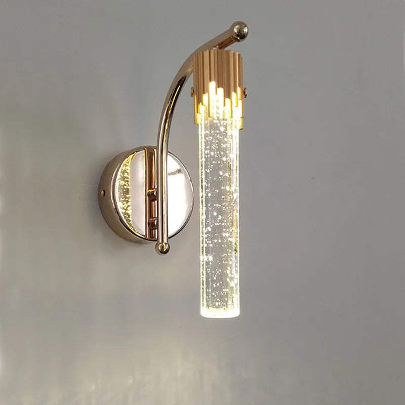 applique murale led en cristal décorative pour intérieur moderne - vue 2 sur 8