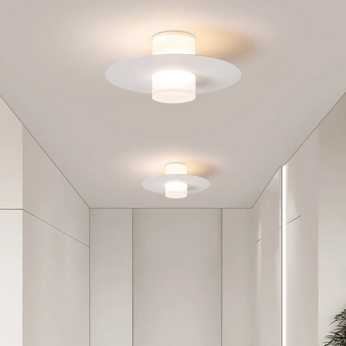 Plafonnier Led allée couloir couloir moderne pour salon salle à manger cuisine chambre noir blanc - vue 4 sur 9
