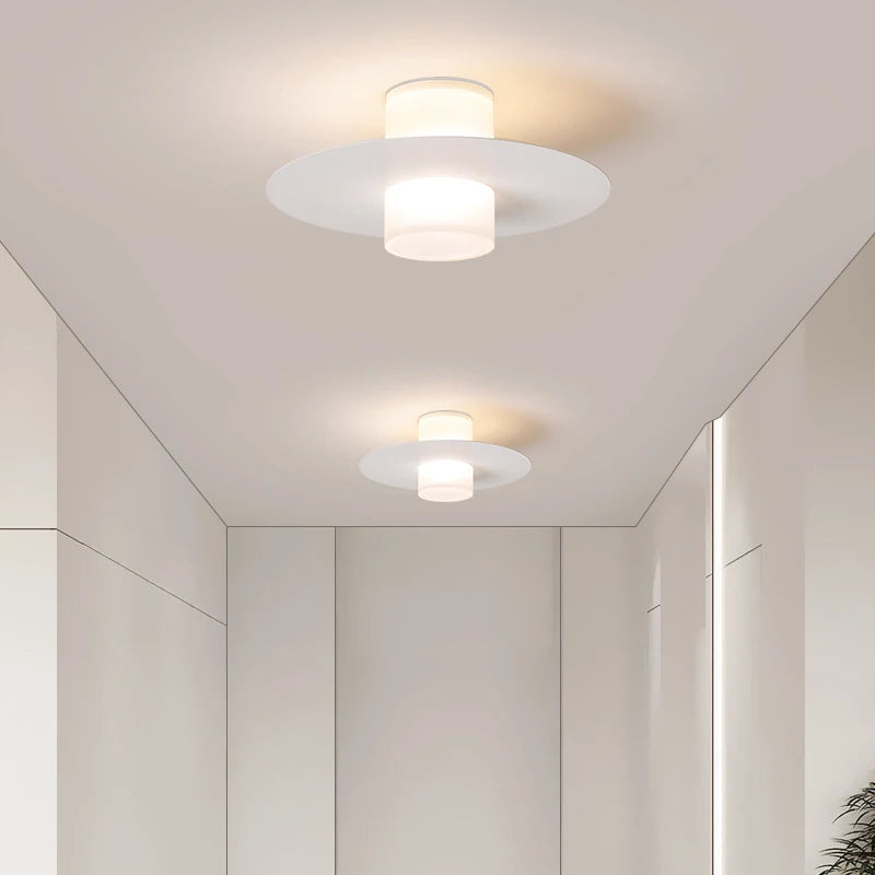 Plafonnier Led allée couloir couloir moderne pour salon salle à manger cuisine chambre noir blanc