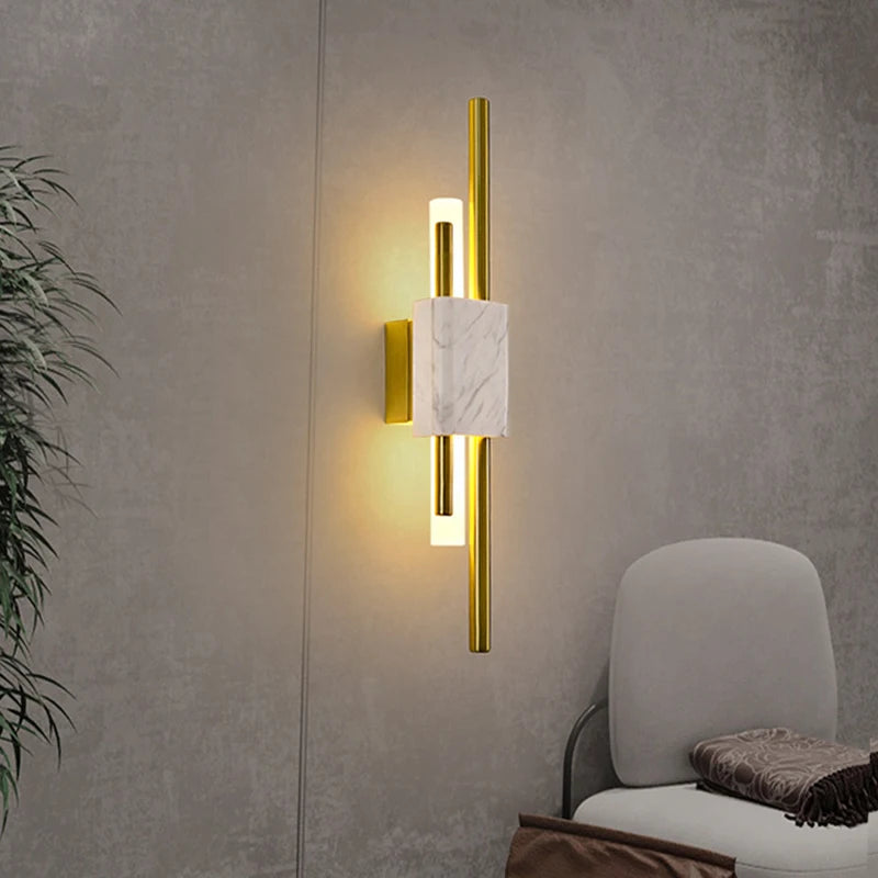 applique murale de luxe en marbre idéale pour hôtels - vue 4 sur 8