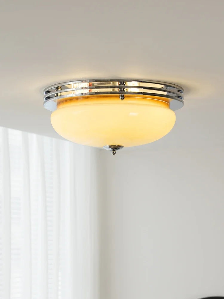 plafonnier médiéval rétro en verre pour éclairage intérieur - vue 4 sur 7