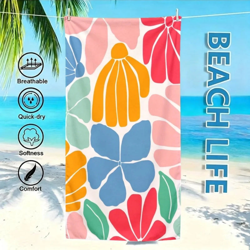 serviette de plage extra large style cartoon douce
