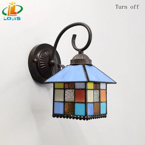 applique murale en vitrail style tiffany pour décor intérieur élégant - vue 7 sur 6