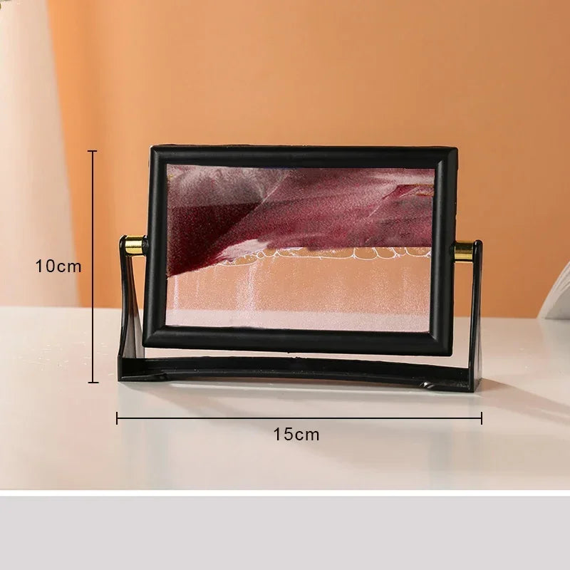 paysage de sable rotatif en verre 3D créatif décoratif