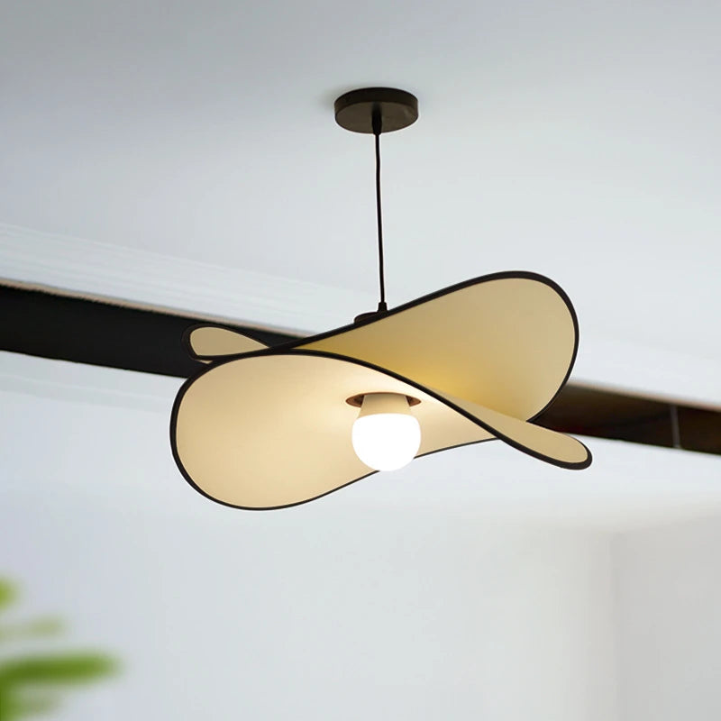 lustre rétro en tissu wabi-sabi pour décoration intérieure - vue 3 sur 9