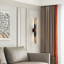 applique murale métallique décorative d'ambiance imitation bois