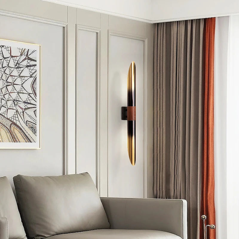 applique murale métallique décorative 	 imitation bois - vue 3 sur 8